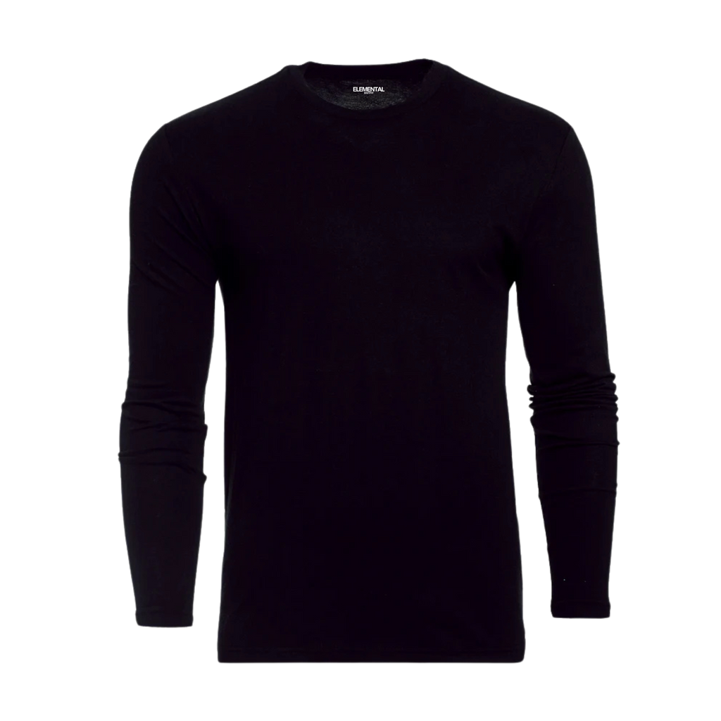 Remera Negra Manga Larga