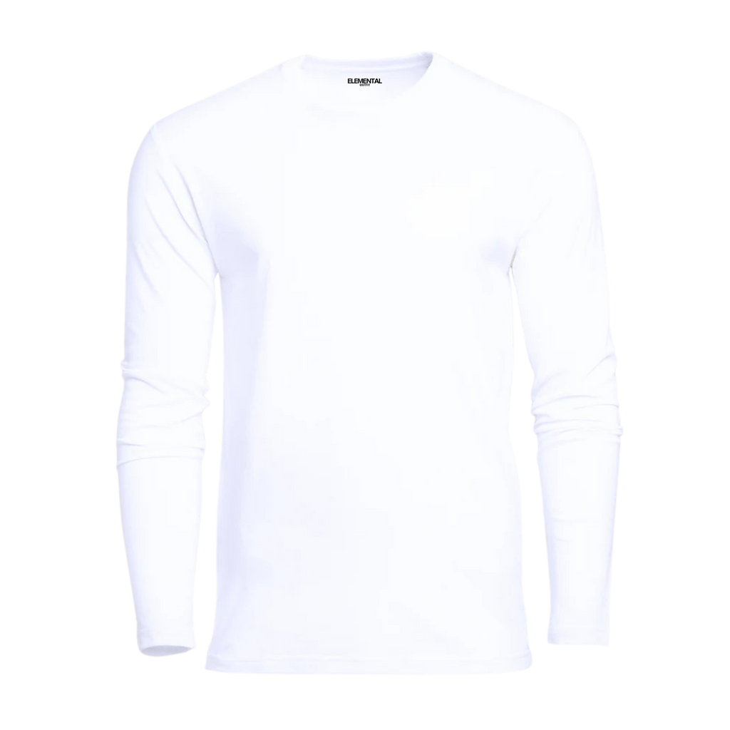 Remera Blanca Manga Larga