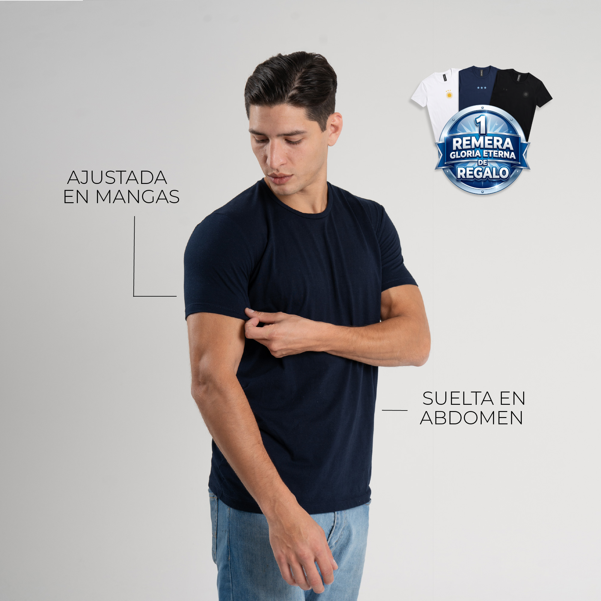 Pack 3 - Remeras que te hacen ver mejor al instante
