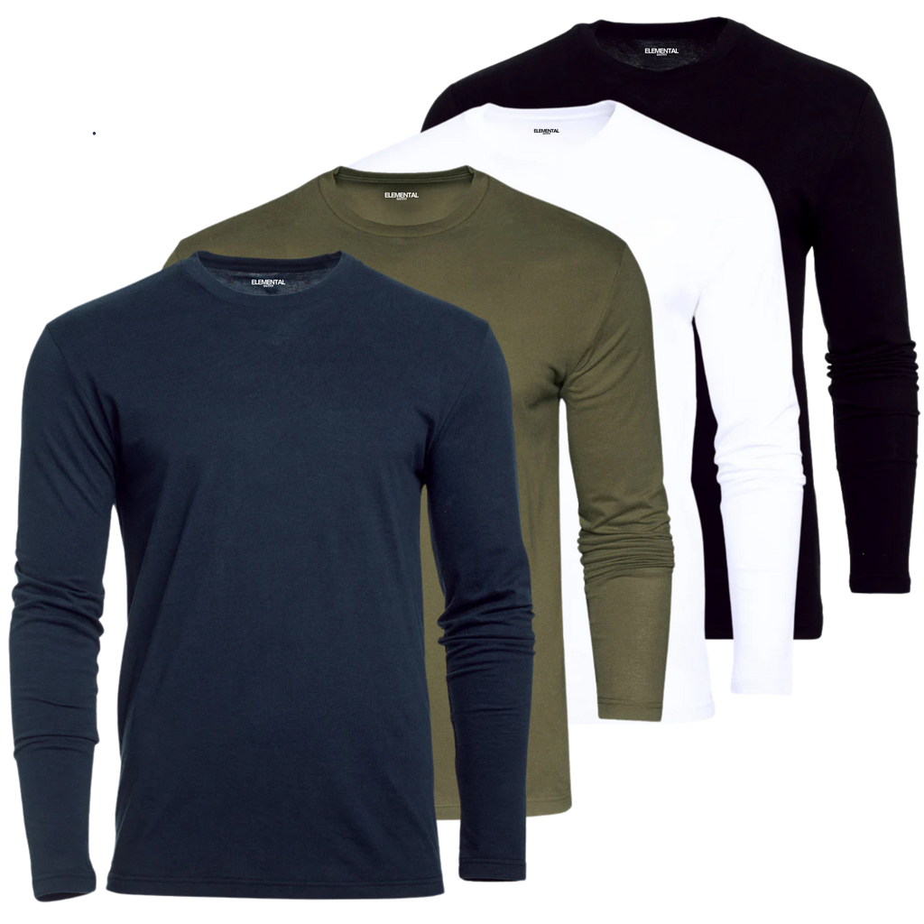 Pack x4 Remeras Manga Larga