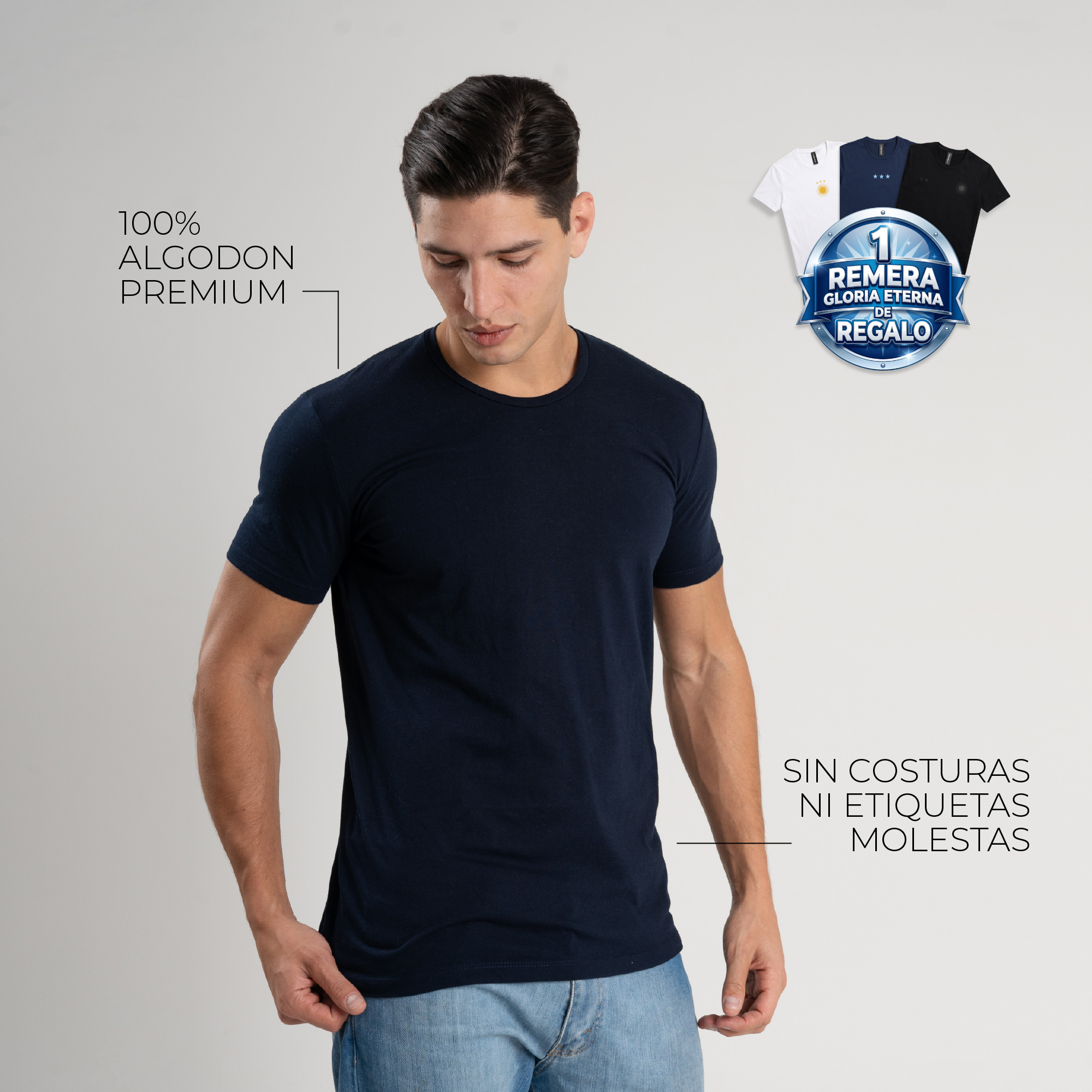 Pack 3 - Remeras que te hacen ver mejor al instante