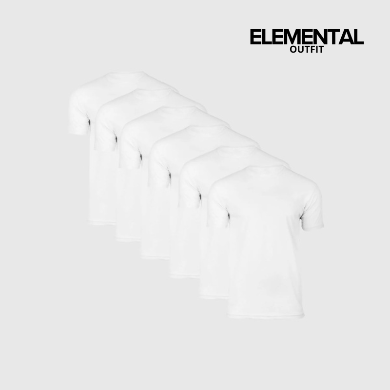 Pack 6+1 Gratis - Remeras Elementales Algodon 100% - Molderia Exclusiva