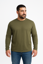 Remera Verde Militar Manga Larga