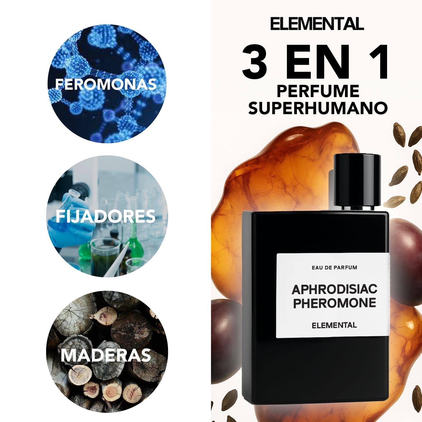 Perfume con Feromonas Elementales