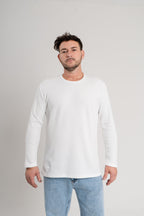 Buzo Waffle Blanco
